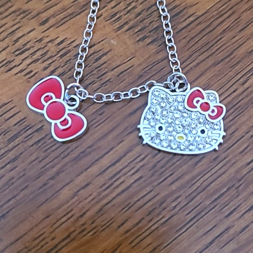 Hello Kitty Rhinestone Necklace - Picture 7 of 8